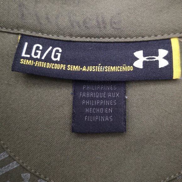 Under Armour Ladies Size Large Army Green Coldgear Infrared 1/4 Zip Jacket - Picture 3 of 11